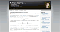 Desktop Screenshot of nathanieljohnston.com